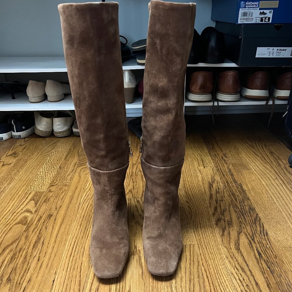 J McLaughlin Brown (Cognac) Suede Boots Sice 7.5 Womens - Picture 3 of 9